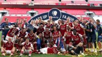 Arsenal juara Piala FA 2019/20 setelah mengalahkan Chelsea 2-1 di final yang berlangsung di Stadion Wembley, Minggu (2/8/2020) dini hari.
