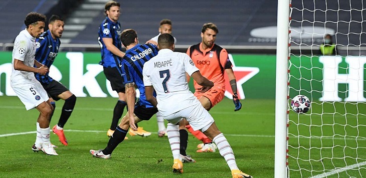 Paris Saint-Germain menang dramatis atas Atalanta pada perempat final Liga Champions UEFA musim 2019/20 di Estadio da Luz, Lisbon, Kamis (13/8/2020) dini hari WITA.