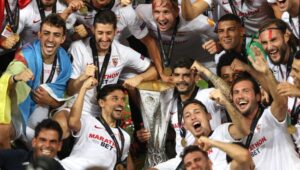 Sevilla juara Liga Europa 2019/20 usai mengalahkan Inter Milan 3-2 di final yang berlangsung di Stadion Koln, Jerman, Sabtu (22/8/2020) dini hari WITA.