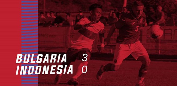 Timnas Indonesia U-19 kalah 0-3 dari Bulgaria U-19.