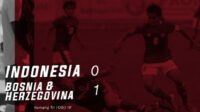 Timnas Indonesia U-19 tumbang 0-1 dari Bosnia-Herzegovina U-19, Jumat (25/9/2020) malam WITA. foto: PSSI