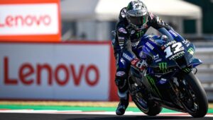 Pembalap tim Monster Yamaha, Maverick Vinales.