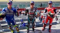 Pembalap Petronas Yamaha, Franco Morbideli (tengah) memenangi balapan MotoGP San Marino 2020. foto: motogp
