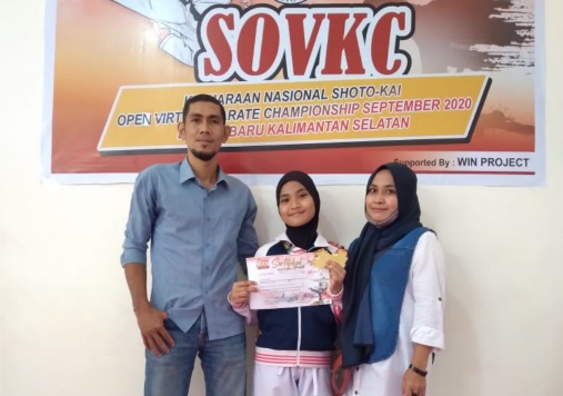 Siswi MTs Datok Sulaiman Palopo, Naurah Arsy juara karate nasional.