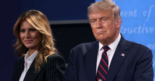 Presiden Amerika Serikat, Donald Trump dan istri, Melania Trump.