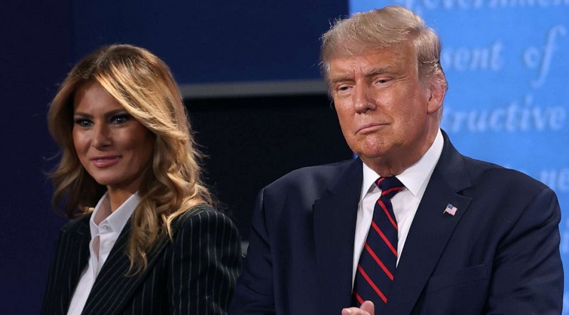 Presiden Amerika Serikat, Donald Trump dan istri, Melania Trump.