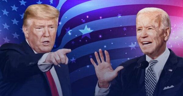 Dua kontestan Pemilihan Presiden Amerika Serikat, Donald Trump dan Joe Biden.