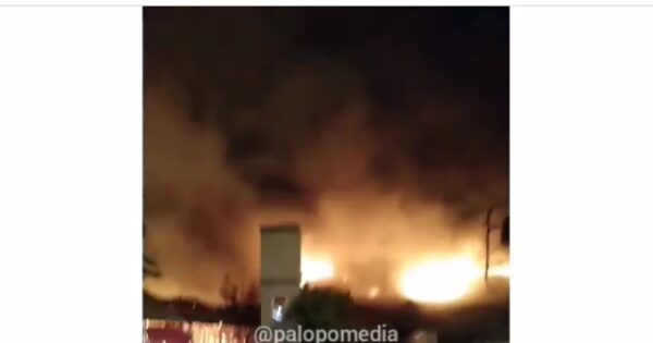 Kampus II Unanda di Jalan Tandi Pau Kota Palopo terbakar, Selasa (1/12/2020) dini hari.