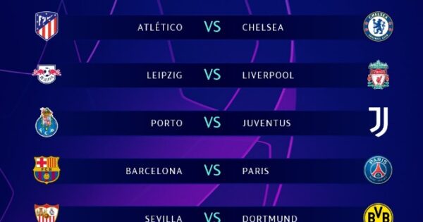 Hasil drawing babak 16 besar Liga Champions 2020/21.