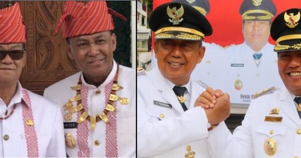 Para petahana di Pilkada Toraja dan Toraja Utara 2020: Nicodemus Birigkanae - Victor Datuan Batara, Kalatiku Paembonan dan Yosia Rinto Kadang.