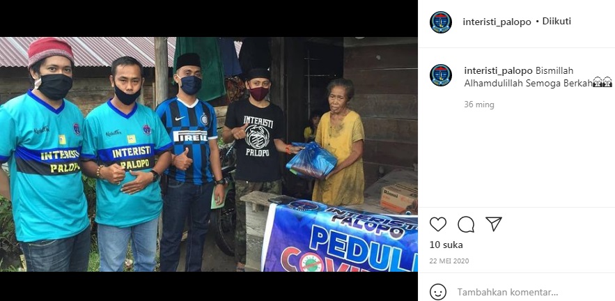 Salah satu kegiatan sosial yang diadakan Interisti Palopo beberapa waktu lalu. foto: ig @interisti_palopo