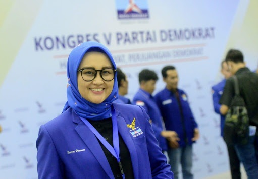 Sekretaris DPD Demokrat Sulsel, Azizah Irma W Irwan.