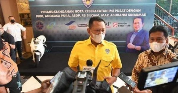 Ketua MPR RI sekaligus Ketua Umum Ikatan Motor Indonesia (IMI) Bambang Soesatyo. foto:ist