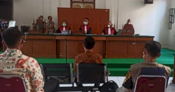 Sidang terdakwa Agung Sucipto di Pengadilan Negeri Makassar, Kamis (3/6/2021).