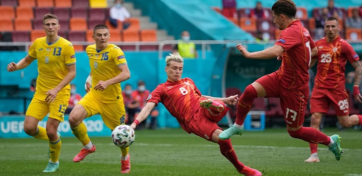 Pertandingan Ukraina menghadapi Makedonia Utara di Arena Nationala (Bucharest), Rumania, Kamis (17/6/2021) malam WITA. The Yellow Blue menang tipis 2-1.