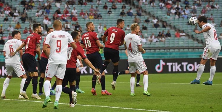 Pertandingan perempat final Euro 2020 antara Republik Ceko vs Denmark di Baku Olympic Stadium, Azerbaijan, Minggu (4/7/2021) dini hari WITA.