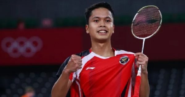 Tunggal putra Indonesia, Anthony Sinisuka Ginting meraih perunggu Olimpiade Tokyo 2020.