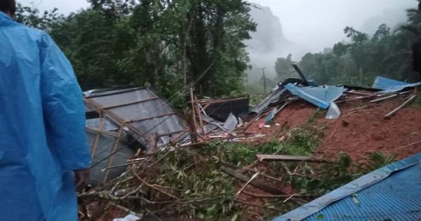 Bencana banjir dan longsor di Walerang Barat, Kabupaten Luwu, Minggu (3/10/2021).