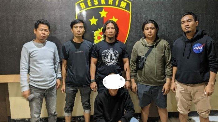 Aco, pemuda Jalan Pongsimpin diamankan Senin (25/10/2021) malam, setelah menganiaya pacarnya. Foto:humaspolrespalopo
