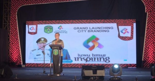 Grand launching Luwu Timur Inspiring oleh Bupati Lutim, Budiman, Rabu (10/11/2021) malam. Foto: kominfo lutim