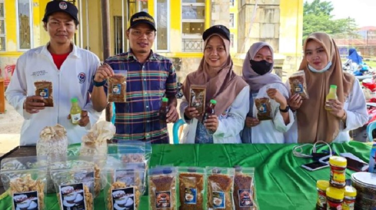 Sejumlah produk dipamerkan Pemdes Bantilan pada Bazar dan Expo 'Gebrakan UMKM' yang diadakan PT Vale Indonesia, 6-7 Januari 2022. Foto:ist