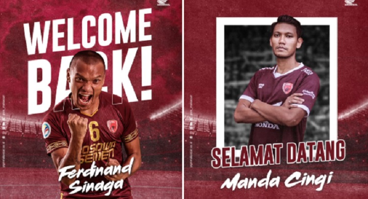 Ferdinan Sinaga masuk dalam daftar 10 pemain baru PSM Makassar yang diperkenalkan, Selasa (4/1/2021). Foto: twitter PSM Makassar