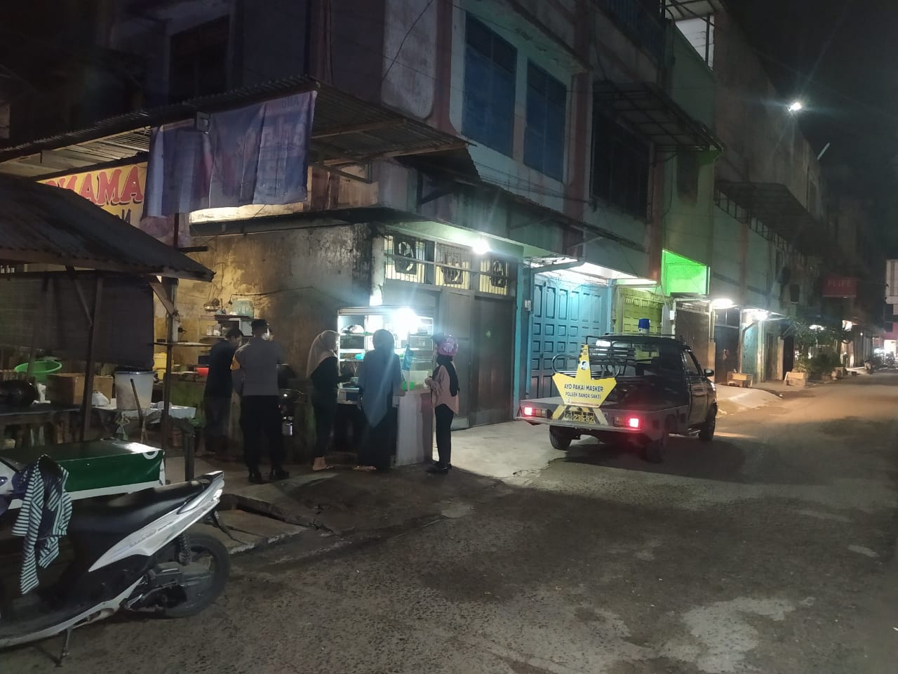 Antisipasi Gangguan Kamtibmas, Personel Polsek Banda Sakti Lakukan Patroli Malam Hari di Kawasan Rawan