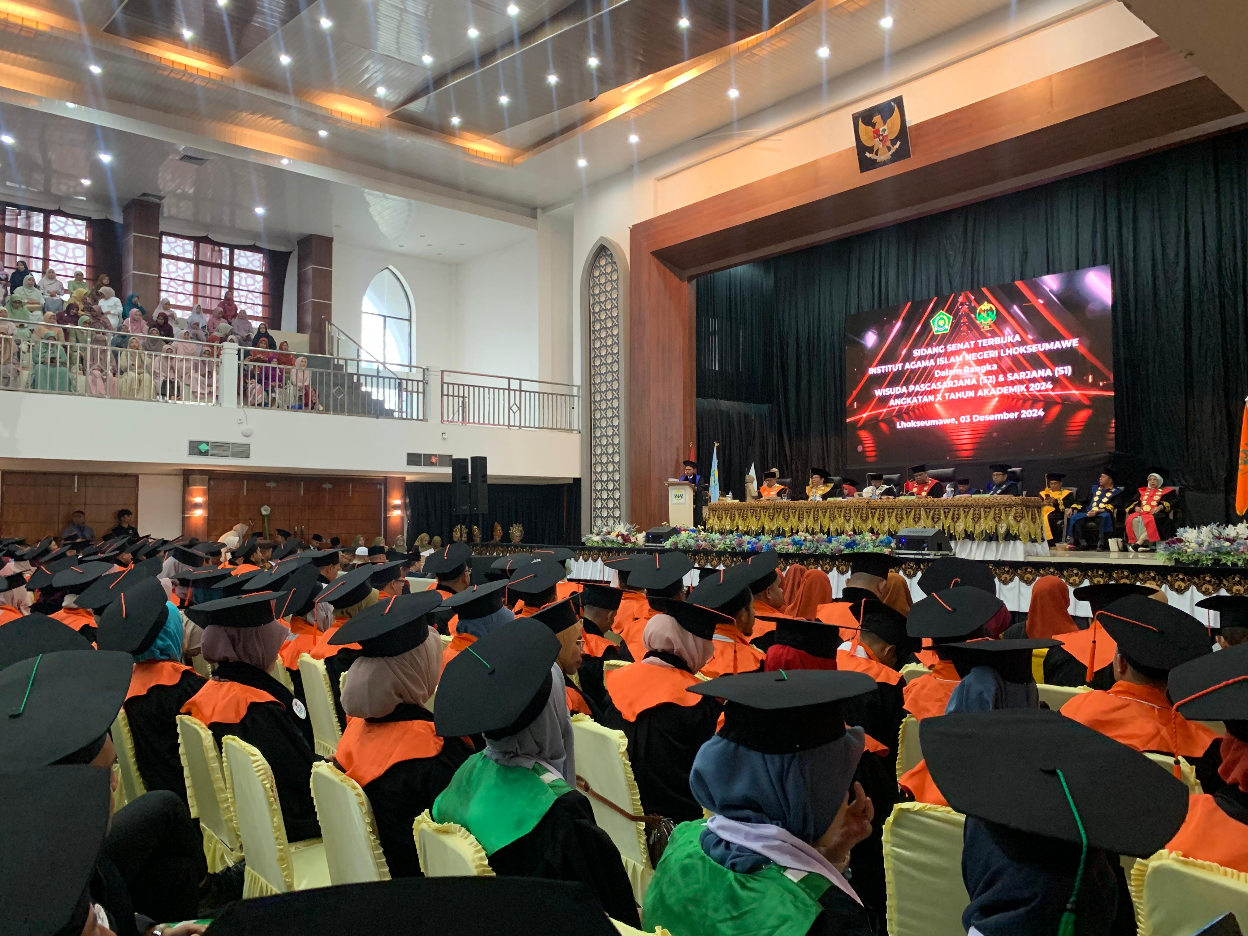 IAIN Lhokseumawe Wisuda 626 Sarjana dan Pascasarjana