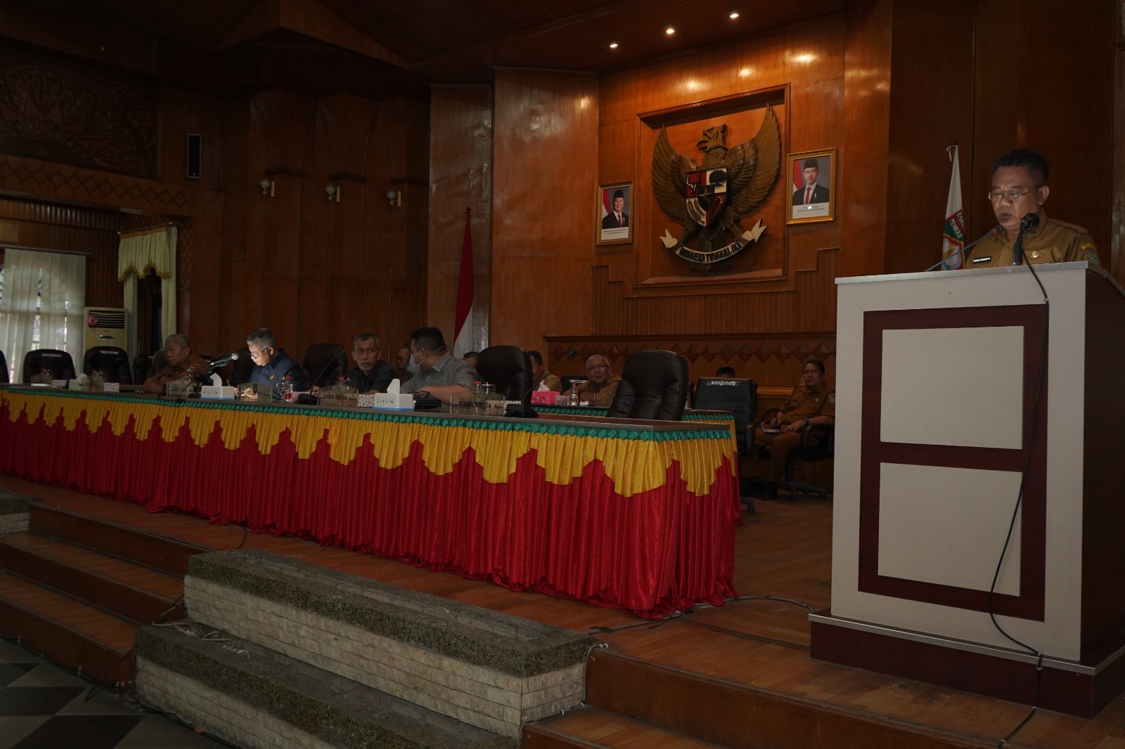 Rapat Paripurna DPRD Kabupaten Asahan Dalam Acara Pengumuman Usulan Penetapan Pemberhentian Bupati dan Wakil Bupati Asahan