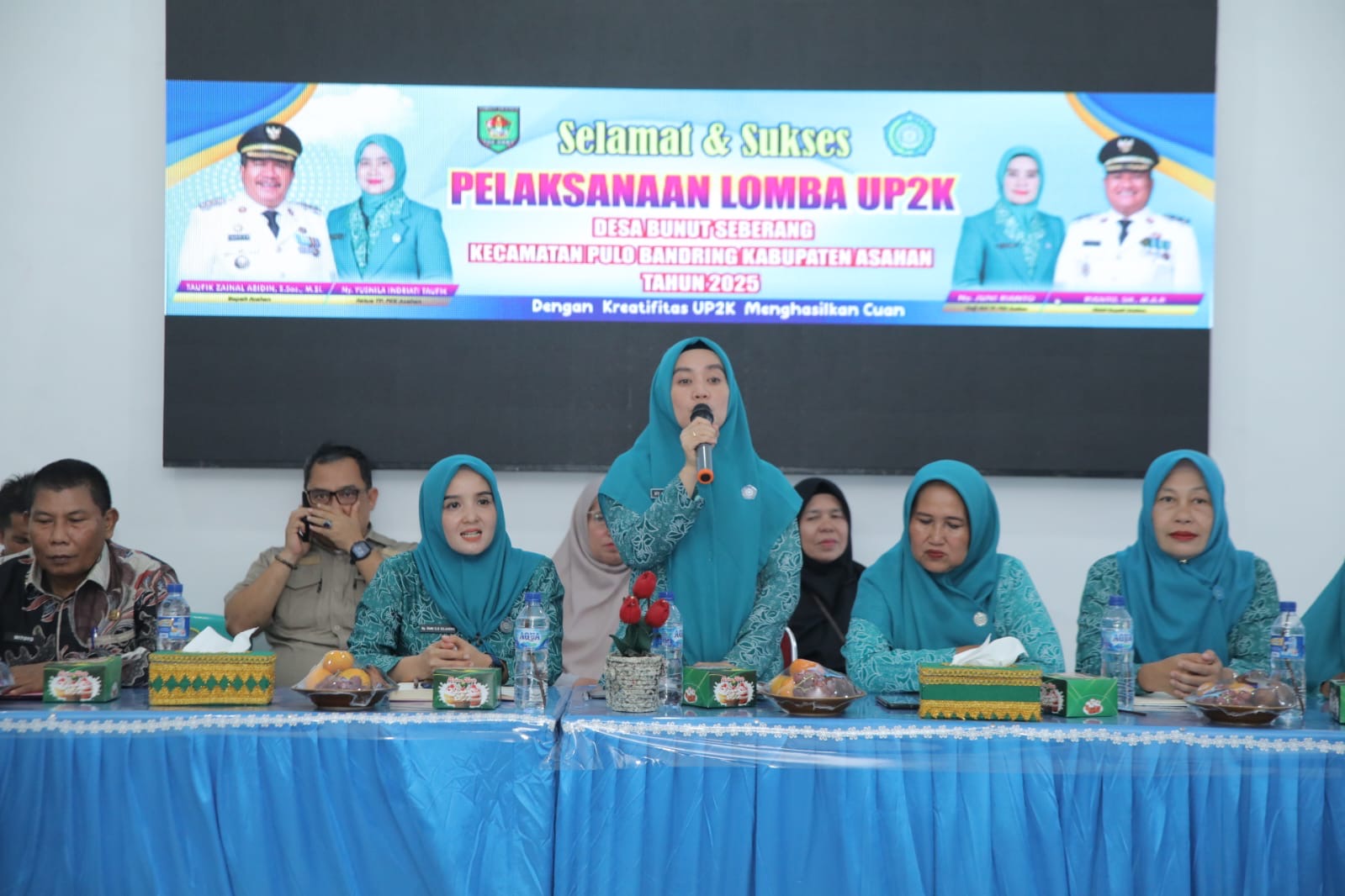 TP. PKK Kabupaten Asahan Lakukan Evaluasi Lomba UP2K di Desa Bunut Sebrang