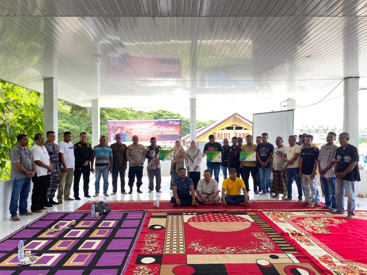 BPJS Ketenagakerjaan Bireuen Gelar Sosialiasi Bagi Nelayan Di PPI Peudada