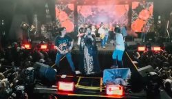 Suasana malam puncak hari jadi Brebes ke-348 di alun-alun Brebes yang di meriahkan penampilan artis populer seperti Niken Salindry dan Charly Vanhoutten.(Foto Teraskata/Haryoto)