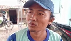 Sunandar (30) Warga Desa Pamulihan mengungkap dugaan praktik mafia atau calo tanah yang menyerobot lahan milik orang tuanya.(dok teraskata.com/Hryt)