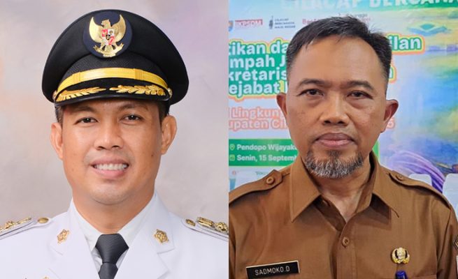 Bupati dan Sekda Cilacap Diamankan KPK. -ist-