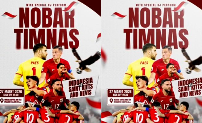 Gelar Nobar FIFA Series 2026, Versus Coffee and Tea Ajak Warga Cirebon Dukung Timnas Indonesia