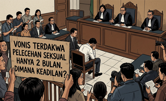 Ilustrasi: Pelaku Pelecehan Seksual di Luwu Divonis Dua Bulan