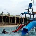 Kolam Renang Cikomboy, sebuah destinasi wisata air yang terletak di Desa Matangaji, Kecamatan Sumber, Kabupaten Cirebon.