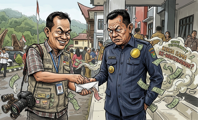 Oknum Wartawan Beri Amplop Berisi Uang Rp5000 ke Bupati Mamasa, Apa Maksudnya