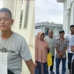 Hufni dan warga Alue Kuta, Kecamatan Jangka, Bireuen.