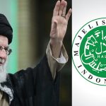 Kolase Foto: Ali Khamenei dan logo MUI