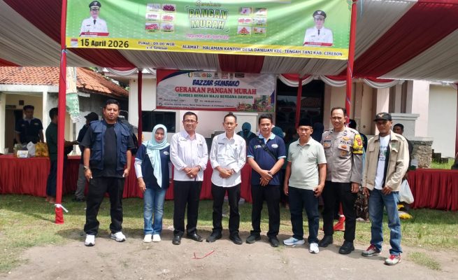 BUMDes Berkah Maju Jaya Desa Dawuan menggelar Bazar Sembako dan Gerakan Pangan Murah (GPM), Rabu