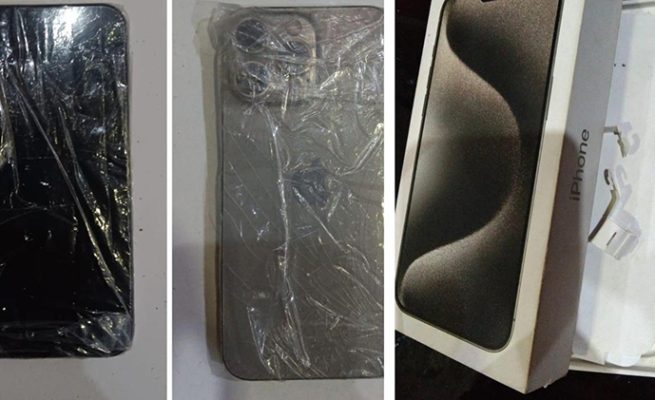 Barang bukti hasil curian Iphone 15 Pro Max.