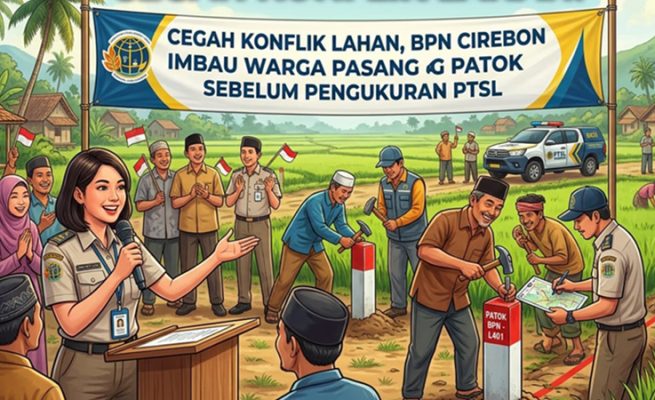 Cegah Konflik Lahan, BPN Cirebon Imbau Warga Pasang Patok Sebelum Pengukuran PTSL