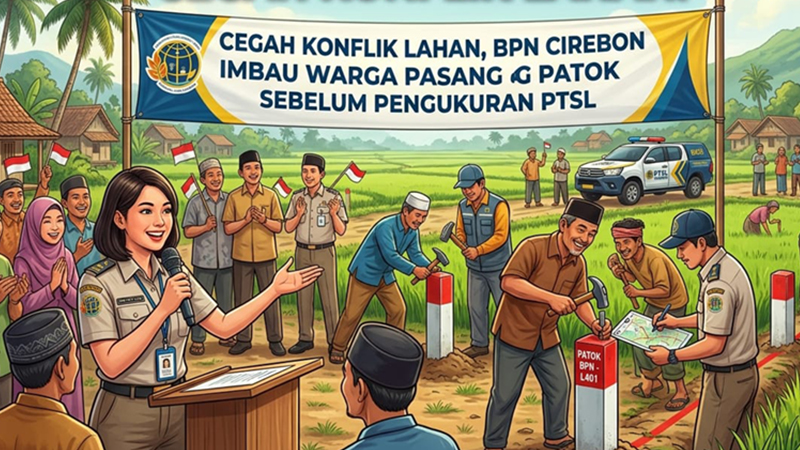 Cegah Konflik Lahan, BPN Cirebon Imbau Warga Pasang Patok Sebelum Pengukuran PTSL