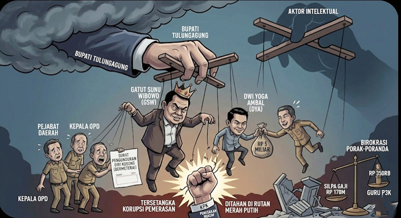 Editorial: ‘Sandera Jabatan’ dan Runtuhnya Etika Birokrasi di Tulungagung
