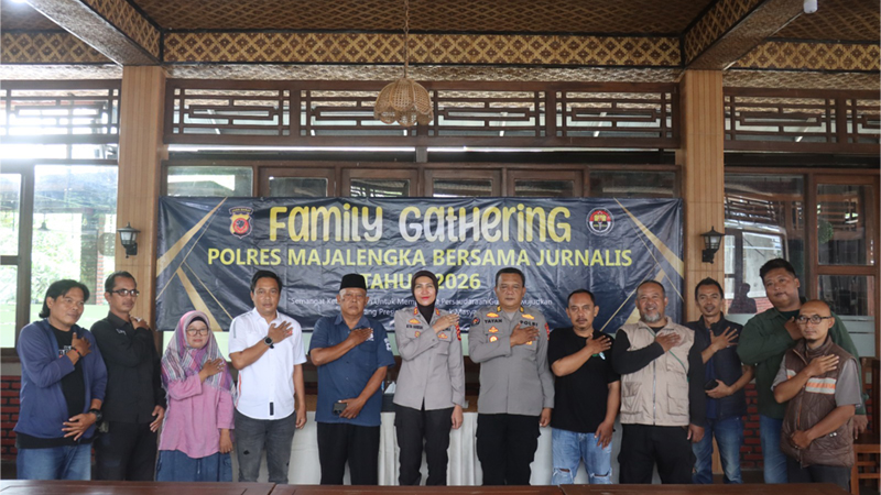 Polres Majalengka dan Pokja Wartawan Pererat Tali Persaudaraan