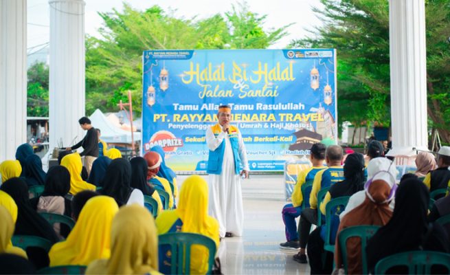 Halal Bihalal PT Rayyan Menara Travel Dirangkaikan Jalan Sehat dan Bagi-bagi Hadiah