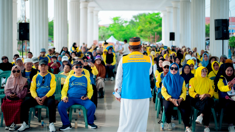 Halal Bihalal PT Rayyan Menara Travel Dirangkaikan Jalan Sehat dan Bagi-bagi Hadiah