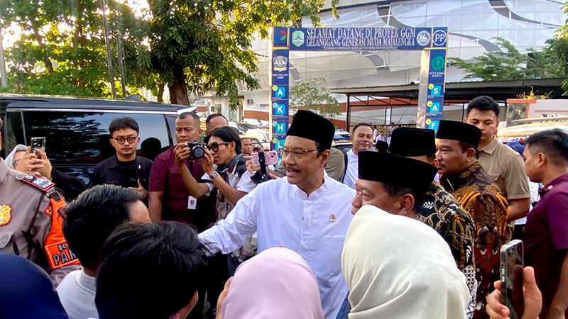 Polres Majalengka Amankan Kunjungan Mensos RI