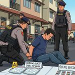 Polres Cirebon Kota Ringkus Pengedar Narkoba di Pekalipan, Sita 97 Gram Sabu dan 50 Ekstasi